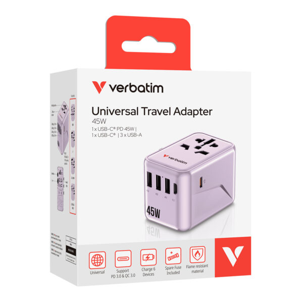 5 Port 45W Universal Travel Adapter (UTA-08) - 图片 2