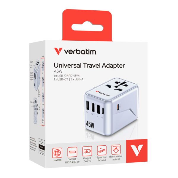 5 Port 45W Universal Travel Adapter (UTA-08) - 图片 3