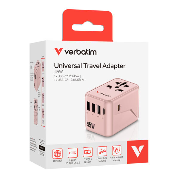 5 Port 45W Universal Travel Adapter (UTA-08) - 图片 4