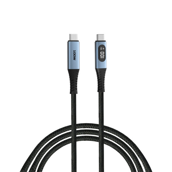 Sync & Charge Cable 240W USB-C to USB-C with LED Display (SCC4-CCD240) - Image 2