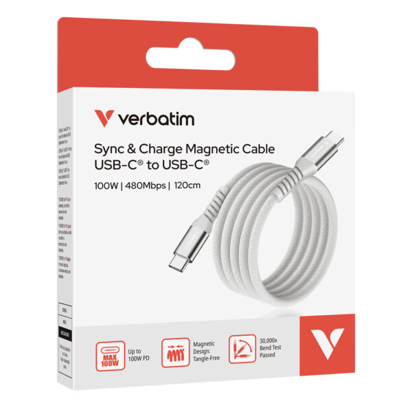 Sync & Charge 100W Magnetic Cable USB-C to USB-C (SCC2-CCM100) - 图片 4