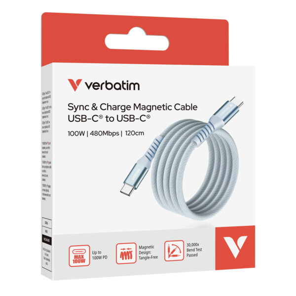 Sync & Charge 100W Magnetic Cable USB-C to USB-C (SCC2-CCM100) - 图片 8
