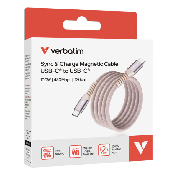Sync & Charge 100W Magnetic Cable USB-C to USB-C (SCC2-CCM100) - 图片 2