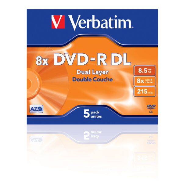 DVD-R DL 8X 8.5GB (5 Pack Jewel Case) - 图片 2