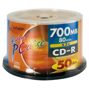 CD-R 700MB 52X Golden PC 50pk Spindle
