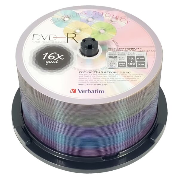 DVD-R 4.7GB 16X SAKURA COLOR 50pk Spindle - 图片 2