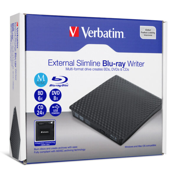 External Slimline Blu-ray Writer (USB 3.2 Gen 1)