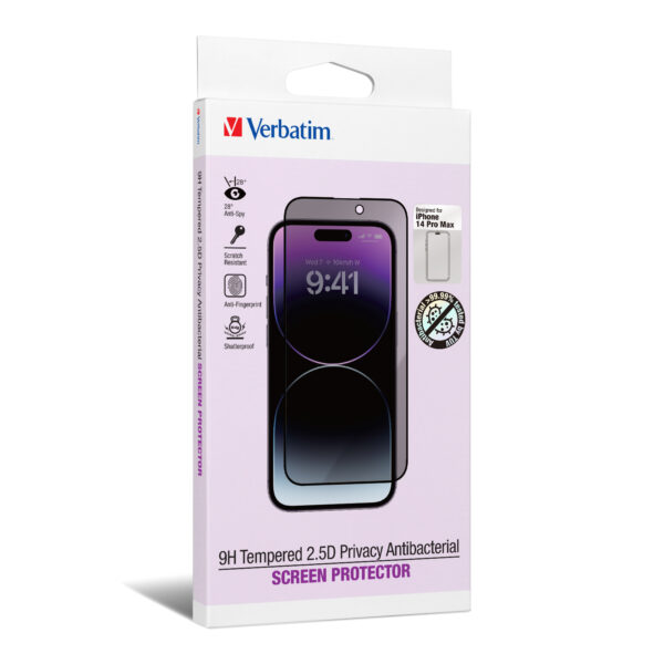 (iPhone 14 Series) 9H Tempered 2.5D Privacy Antibacterial Screen Protector - Image 4