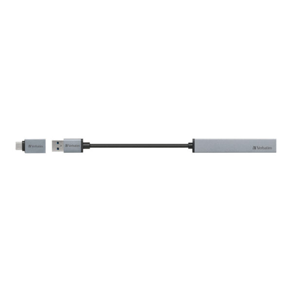 4-in-1 USB 3.2 Gen 1 Hub with Type C Adaptor - Image 2