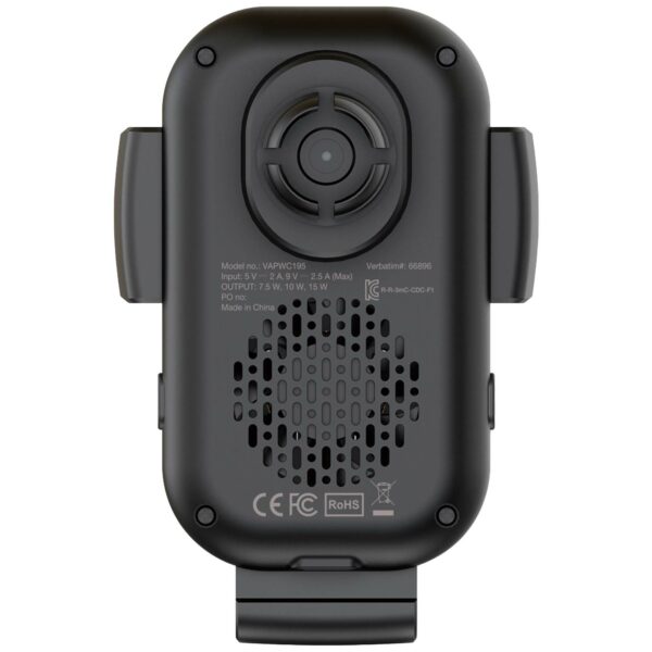 15W Dual Coil Wireless Charging Car Mount with Cooling Fan - 图片 4