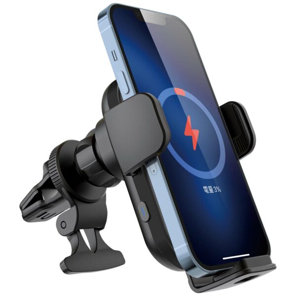 15W Dual Coil Wireless Charging Car Mount with Cooling Fan - 图片 6