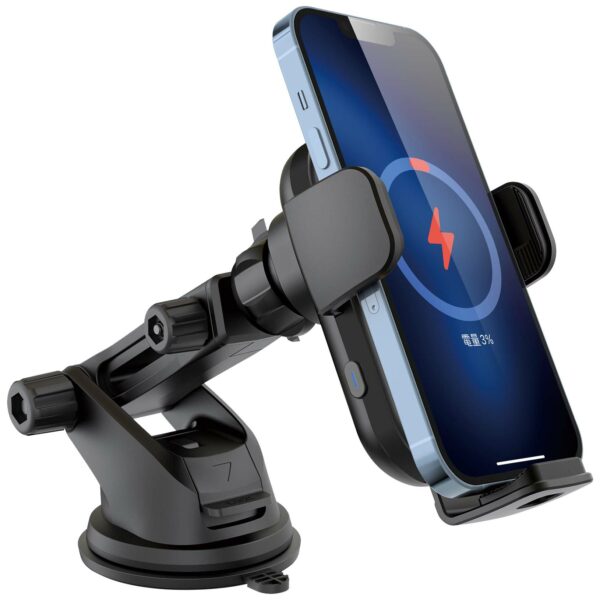 15W Dual Coil Wireless Charging Car Mount with Cooling Fan - 图片 7
