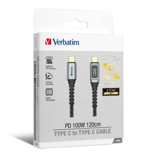 PD 100W Type C to Type C Cable (120cm) - 图片 6