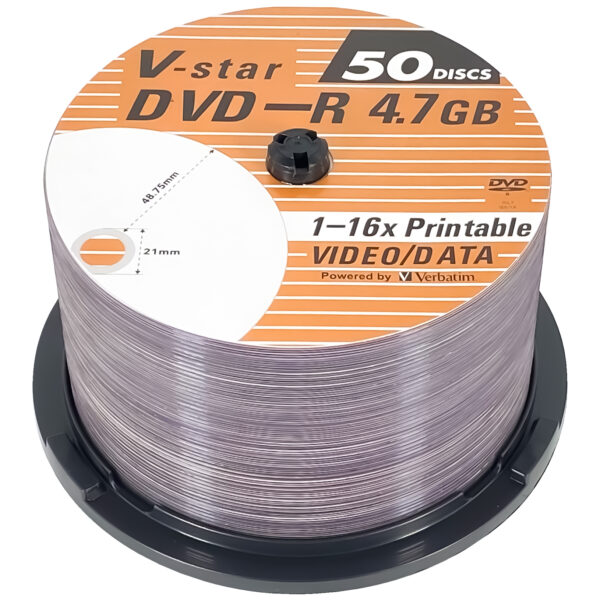V-star DVD-R 16X 4.7GB (50 Pack Spindle) - 图片 2
